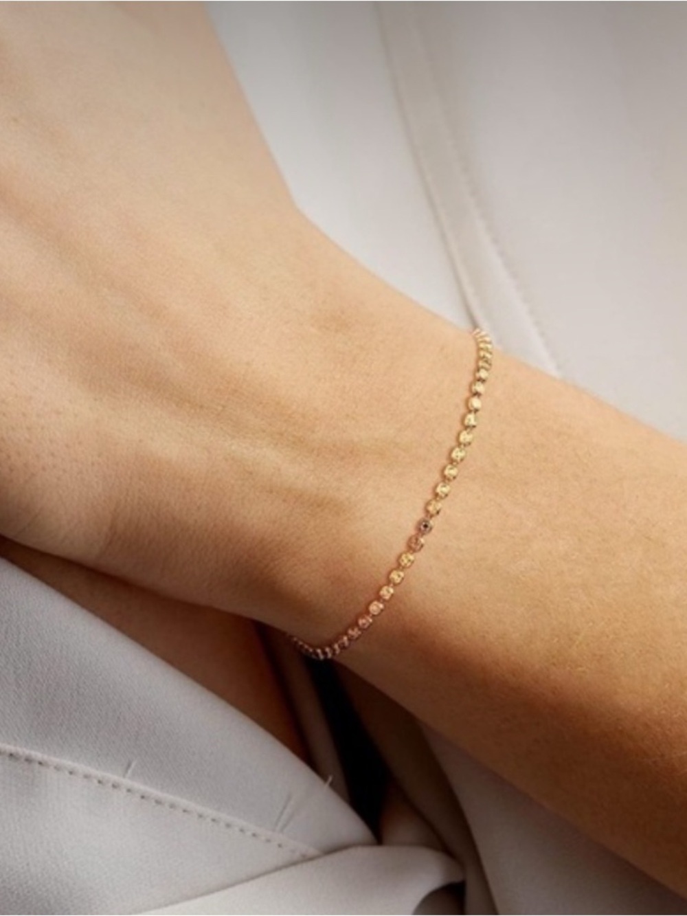 18k Gold Plated Beaded Bracelet